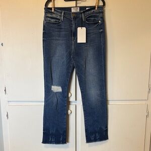 Frame Denim Women's Dark Blue Straight Leg Jeans